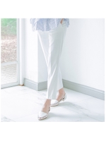 センタープレステーパードパンツ/ホワイト