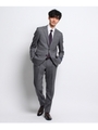 ゼストドーメルシングルスーツ[メンズ スーツ ストライプ]/グレー(312)