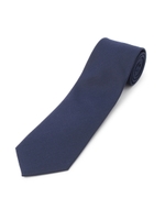 ソリッド シルクブレンドネクタイ/ネイビー(093)
