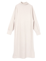 タートルネックロングワンピース/ホワイト