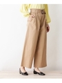 チノワイドパンツ/ベージュ(052)