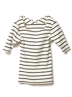 テレコスクエアーネックカットトップス/ボーダー