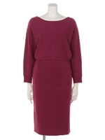 ドルマンニットワンピース(追加生産)/ラズベリー