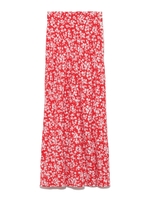 ナローフレアフラワースカート/RED