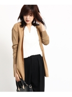 ニットスリーブカーディガン/ベージュ(052)