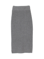 ニットロングタイトスカート/ボルドー