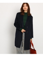 ノーカラーリバーコート/ネイビー(093)