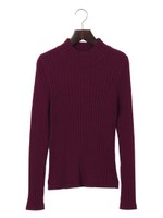 ハイネックリブNT/ライトラベンダー