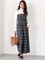 ビスチェ付きワイドパンツ/グレー