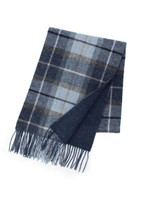 ビッグチェックリバーシブルマフラー/ブルー(292)