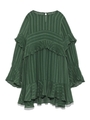 フリルチュニックブラウス/GRN