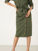 フロントボタンJ/WミディSK/KHA