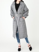 ボリュームスリーブトレンチコート/MIX