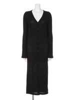 マキシカーデワンピ/Black