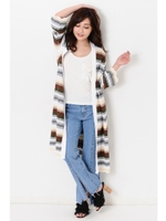 マルチボーダークロシェカーデ/KHAKI