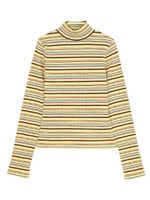 マルチボーダートップス/イエロー