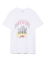 ミラノモチーフかすれプリントTシャツ/WHT
