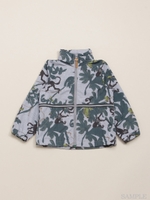 [ボーイズ]モンキージャングルプリントナイロンジャケット/グリーン