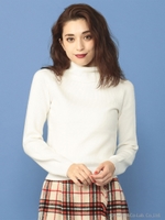 リブタートルネックニット/オフホワイト