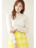 リブベーシックニット/ホワイト(030)