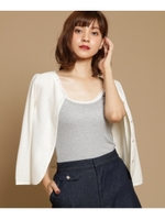 リブレースキャミソール/ライトグレー(911)