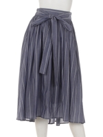 リボンベルトアシメギャザーSK/マスタード