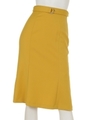 リングベルト付きマーメイドスカート/イエロー