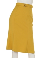 リングベルト付きマーメイドスカート/イエロー