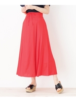 レースアップマキシスカート/ワインレッド(063)