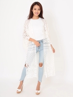 レースロングカーデ/IVORY