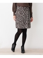 レオパード柄ミニスカート/ホワイト(102)