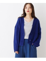 ローゲージショートカーデ/ブルー(092)