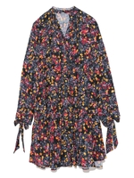 花柄ティアードワンピース/RED