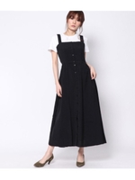 後リボンデザインワンピ/グレー(006)