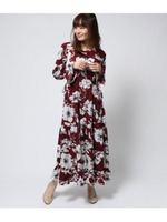 前開きティアードOP/ワイン(026)