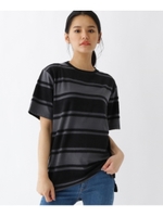 天竺パイル Tシャツ ボーダー 14534/ブラック(919)