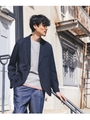 米沢織シルク混ジャケット [ メンズ ジャケット ]/ネイビー(093)