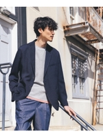 米沢織シルク混ジャケット [ メンズ ジャケット ]/ネイビー(093)