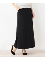 裏シャギーマキシスカート/ブラック(019)