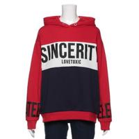 【20%OFF】ブロッキング裏毛プルパーカー