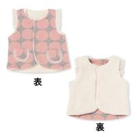 【30%OFF】チュールフリル接結ドットリバーシブルベスト