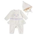 【30%OFF】トンガリ帽子つきネコフェイスカバーオール