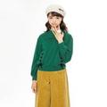 【30%OFF】レースアップデザイン裏毛トレーナー