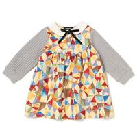 【50%OFF】動物幾何学柄ドッキングワンピース