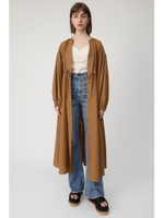 2WAY LINEN LONG シャツ/L/BRN1