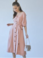2WAYフロントボタンワンピース/ORG