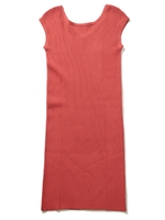 2wayリブニットワンピース/レッド