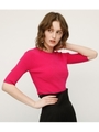 BASIC CREW N/C HG TOPS/PNK