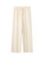 CABLE JACQUARD WIDE LEG PANTS/ホワイト