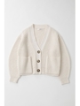CHANKY KNIT SHORT カーディガン/O/WHT1